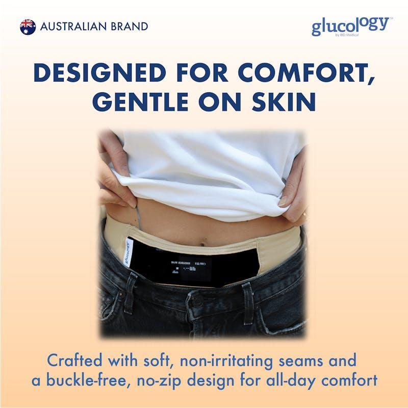 Glucology Insulin Pump Belt Large, Beige