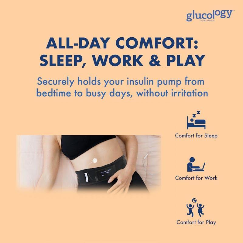 Glucology Insulin Pump Belt XL, Beige
