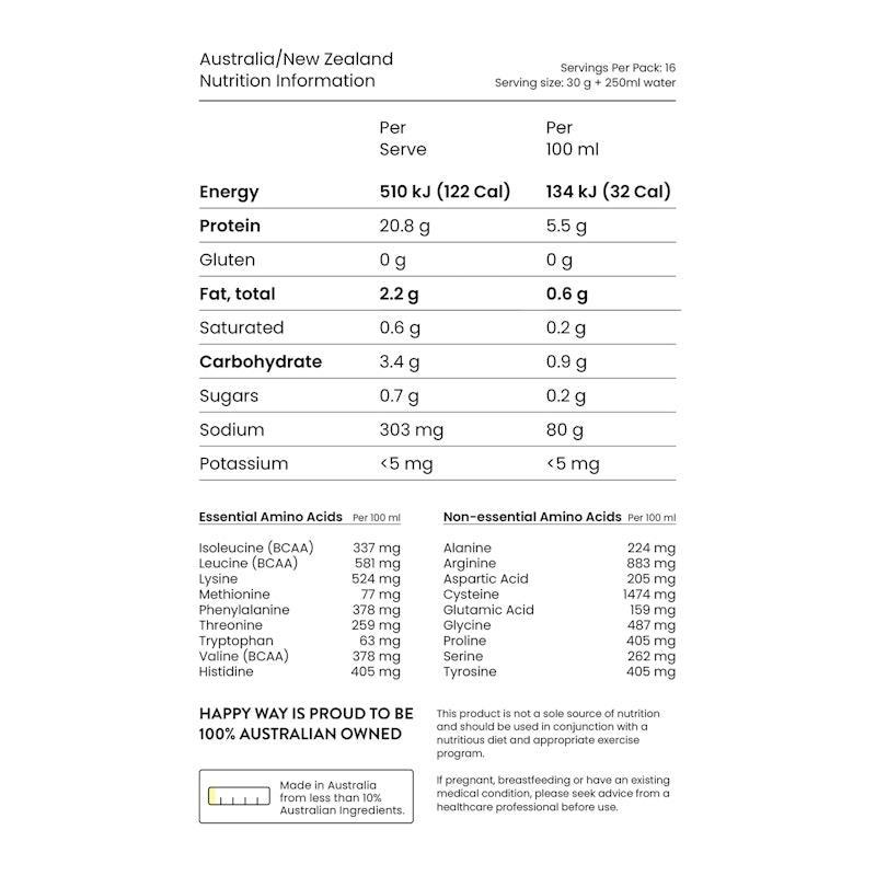 Happy Way Caramel Biscuit Vegan Protein Powder 500g