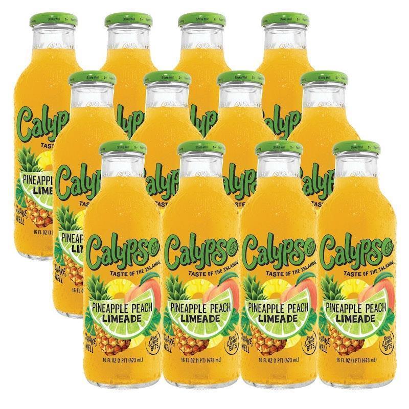 Calypso 473mL Pineapple Peach Limeade 12Pack
