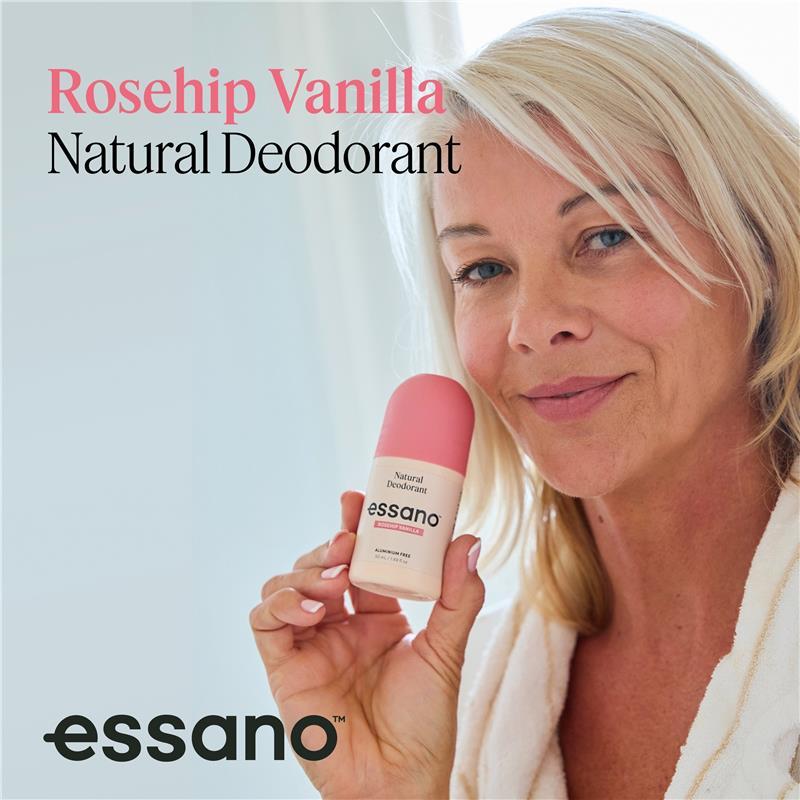 Essano Natural Deodorant Roll On Rosehip Vanilla 50ml