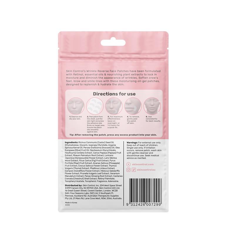 Skin Control Wrinkle Reverse Face Patch + Retinol 24pk