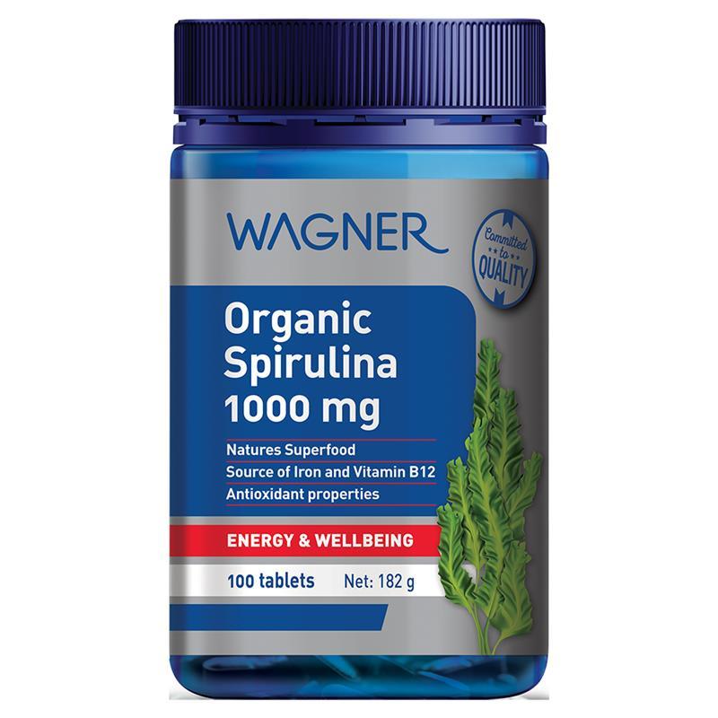 Wagner Organic Spirulina 1000mg 100 Tablets