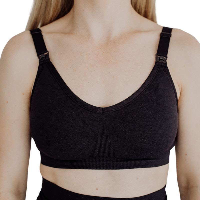 Bubba Bump Maternity/Nursing Bra Black Large
