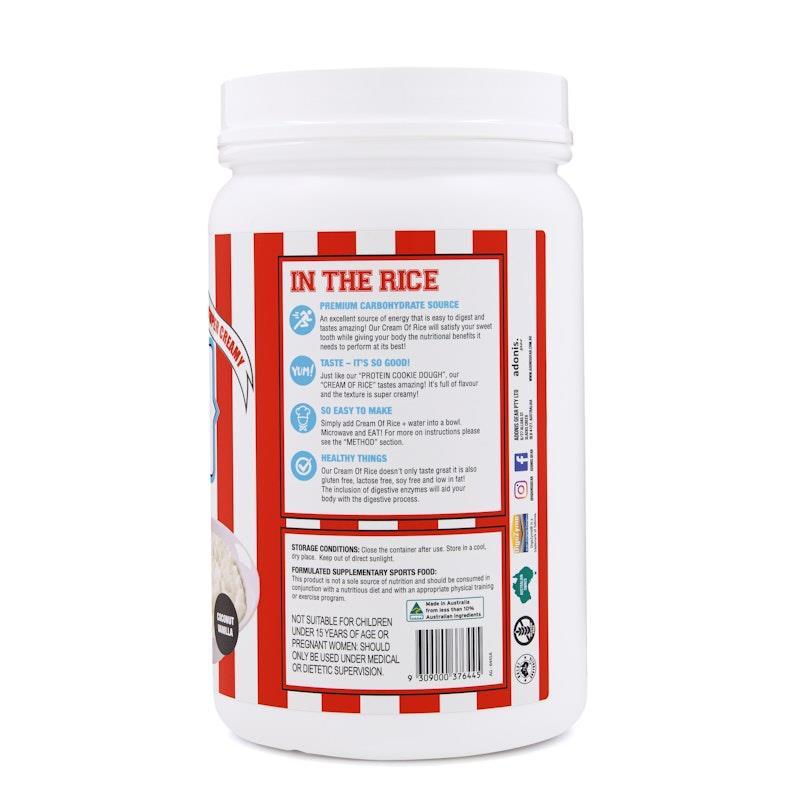 Buy Adonis Gear Sweet Cream Of Rice (Carbohydrates) - Coconut Vanilla ...
