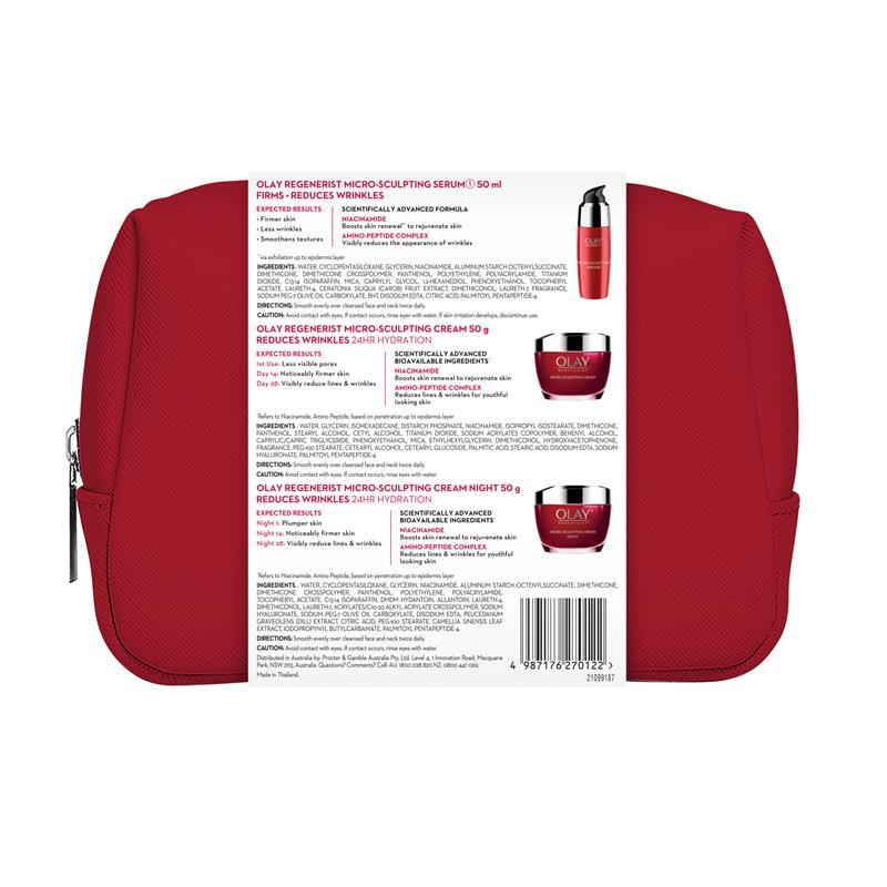 Olay Regenerist Microsculpt Perfect Together Trio Gift Set