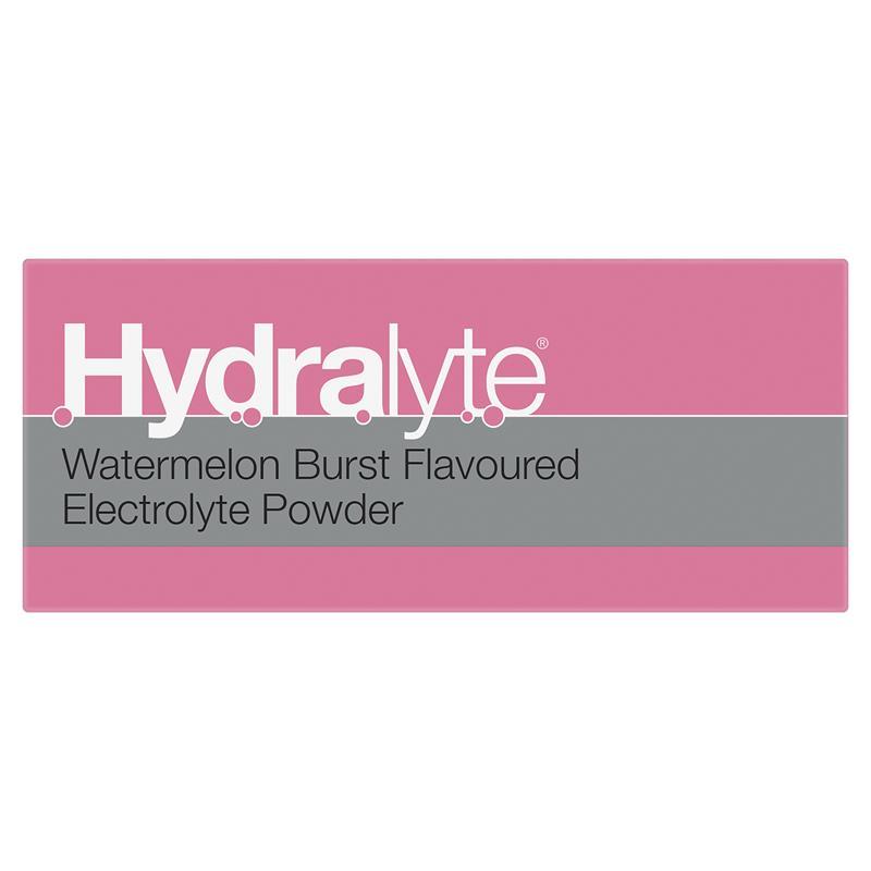 Hydralyte Electrolyte Watermelon Sachets Value Pack 4.9g x 24