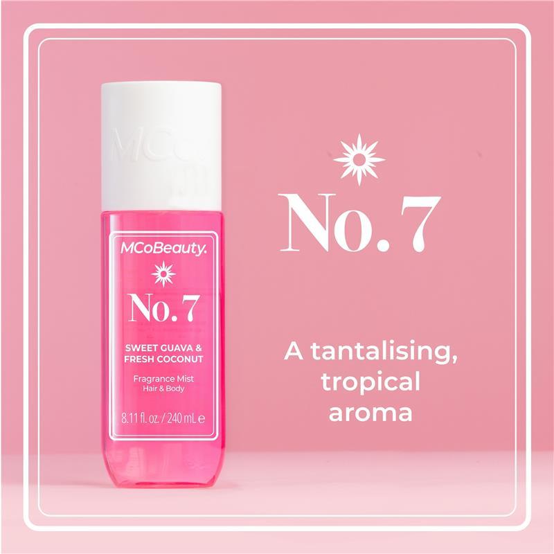MCoBeauty Sweet Guava & Fresh Coconut No.7 Fragrance Hair & Body Mist 240ml