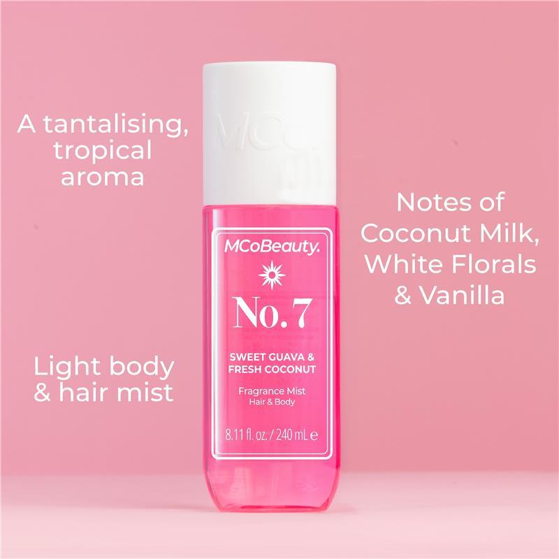 MCoBeauty Sweet Guava & Fresh Coconut No.7 Fragrance Hair & Body Mist 240ml