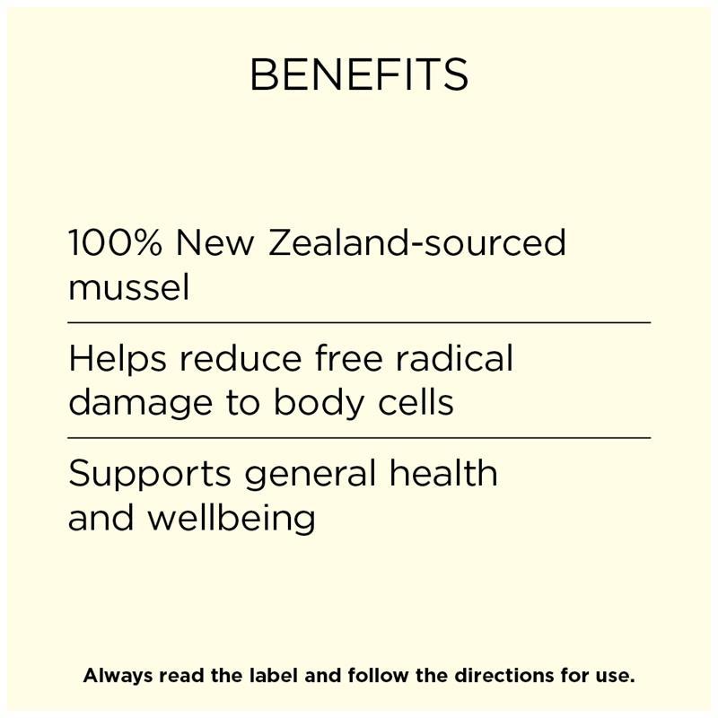 Go Healthy Mussel NZ Green Lipped 19000mg 100 Hard Capsule Exclusive Size