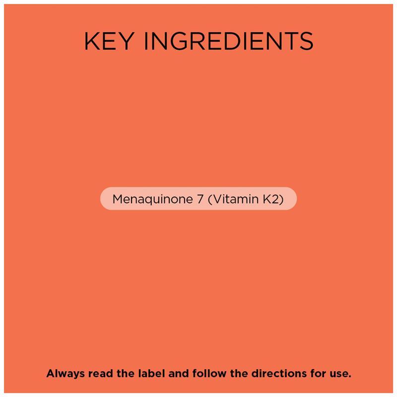 Go Healthy K2 180mcg Advanced Bone Care 60 Soft Capsules Exclusive Size