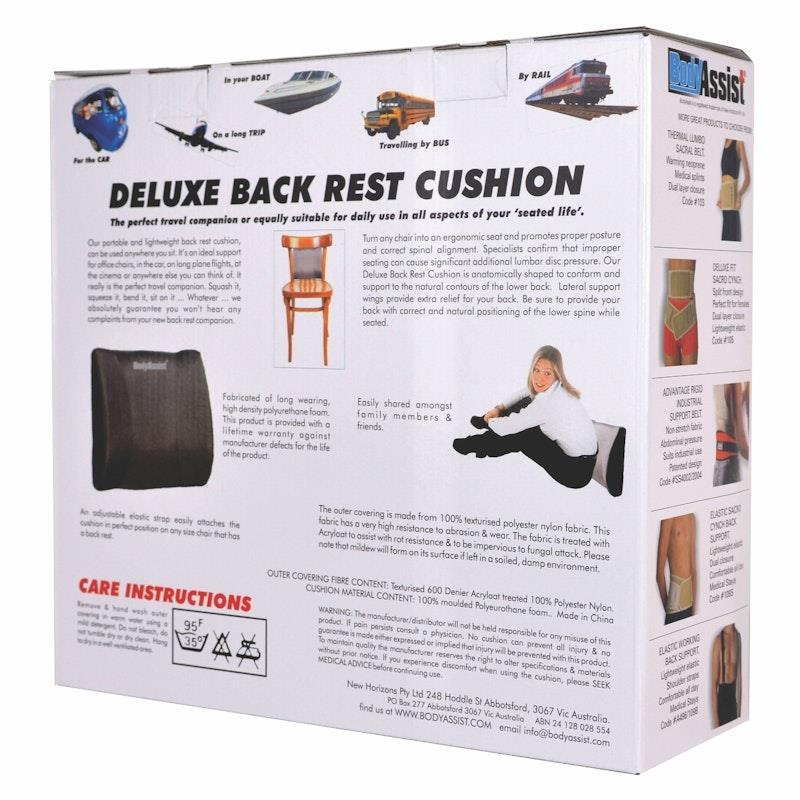 BodyAssist Deluxe Back Rest Cushion & Large Hot/Cold Gel Pack One Size