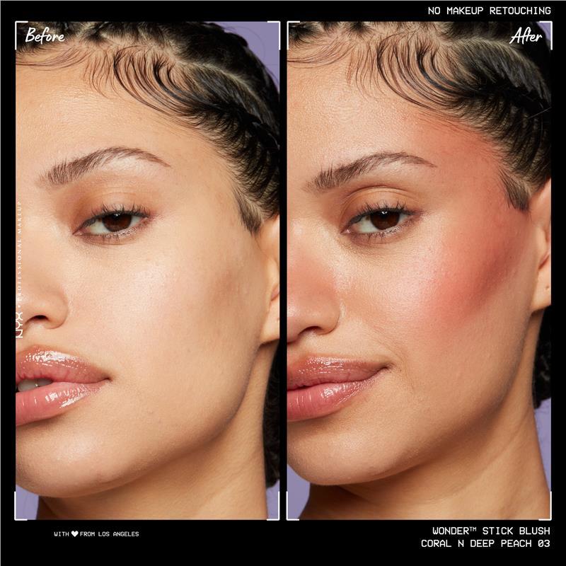 NYX Wonderstick Blush Stick Coral & Deep Peach