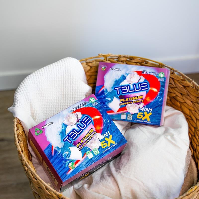 TBLUE Laundry Detergent Sheets Lavender Pack of 100 Sheets