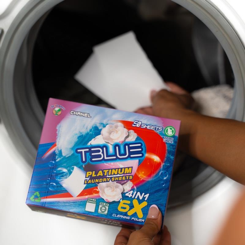 TBLUE Laundry Detergent Sheets Lavender Pack of 100 Sheets