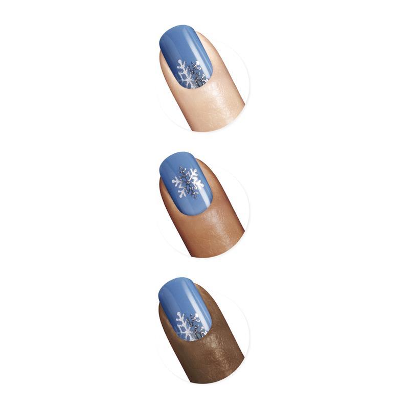 Sally Hansen Salon Effects Perfect Manicure 24 Press On Nails Once Upon A Holiday Collection Snow-Mance