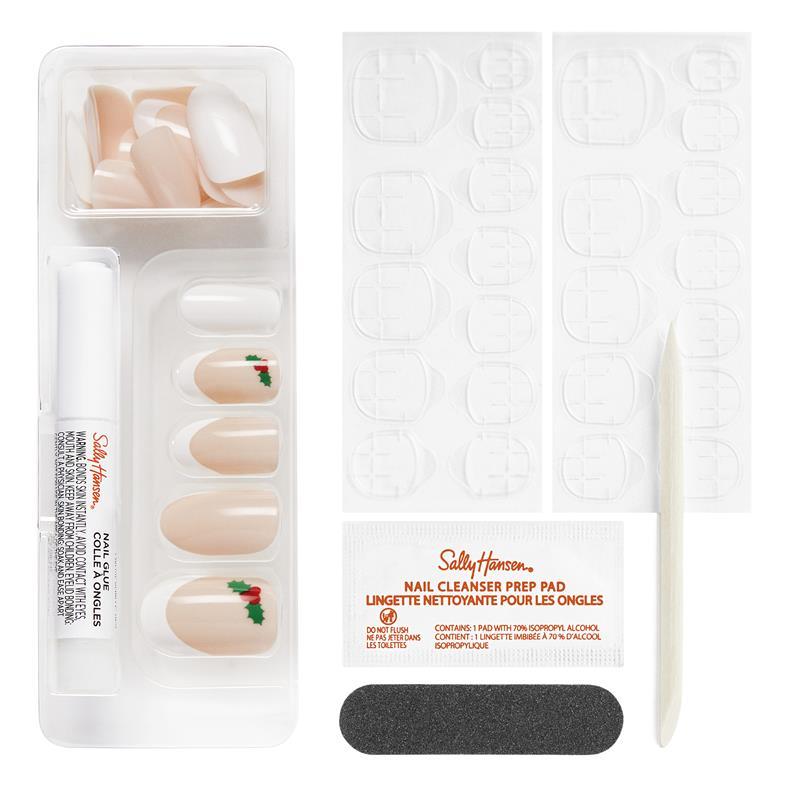 Sally Hansen Salon Effects Perfect Manicure 24 Press On Nails Once Upon A Holiday Collection Heartstrings