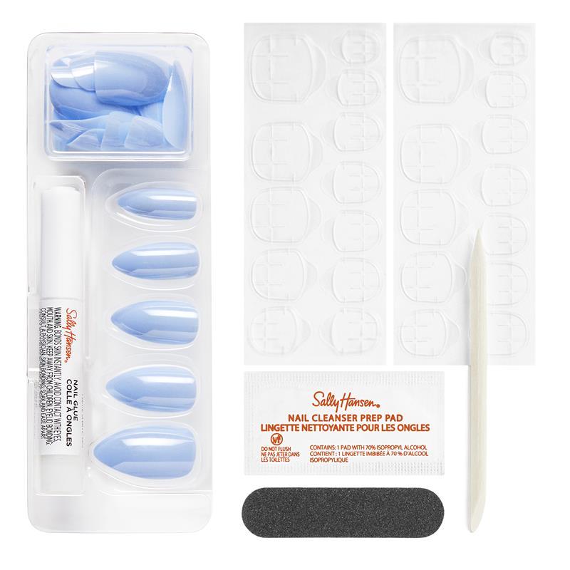 Sally Hansen Salon Effects Perfect Manicure 24 Press On Nails Once Upon A Holiday Collection Flirty Frostie