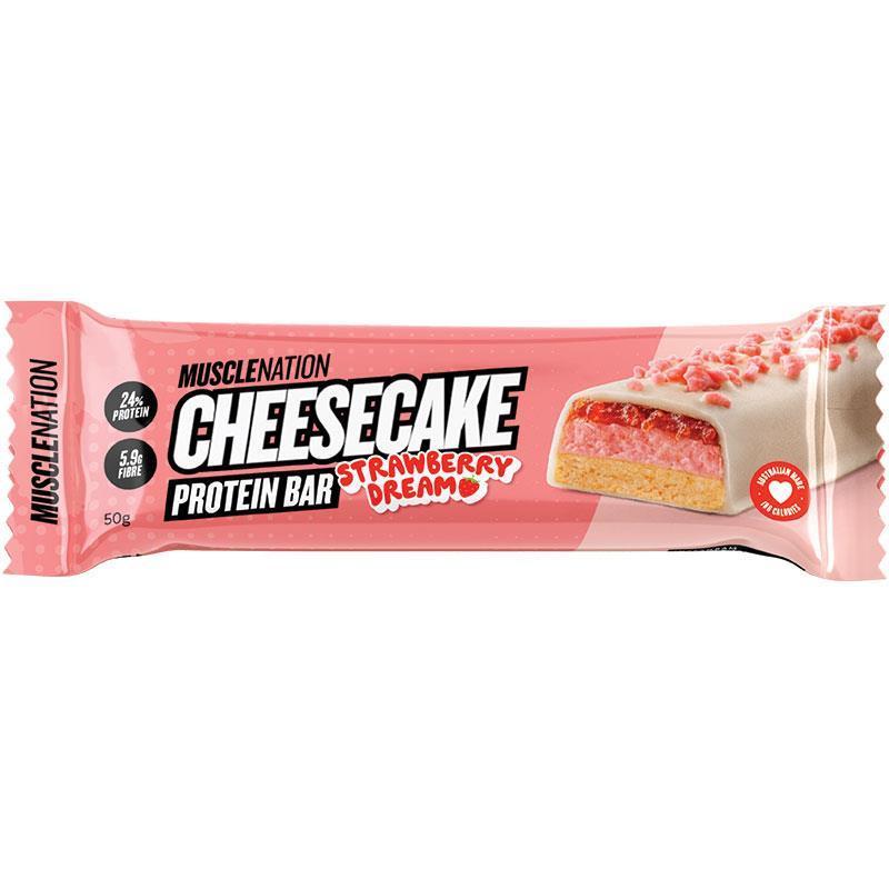 Muscle Nation Cheesecake Bar Strawberry 50g