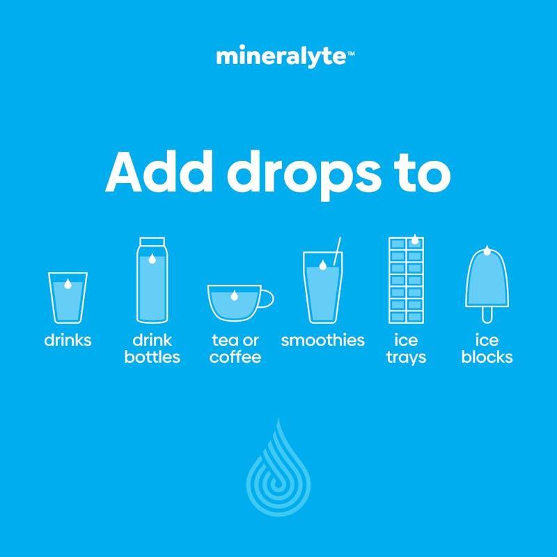 Mineralyte Hydrate+ Rapid Hydration Drops Unflavoured 50ml (100 serves)