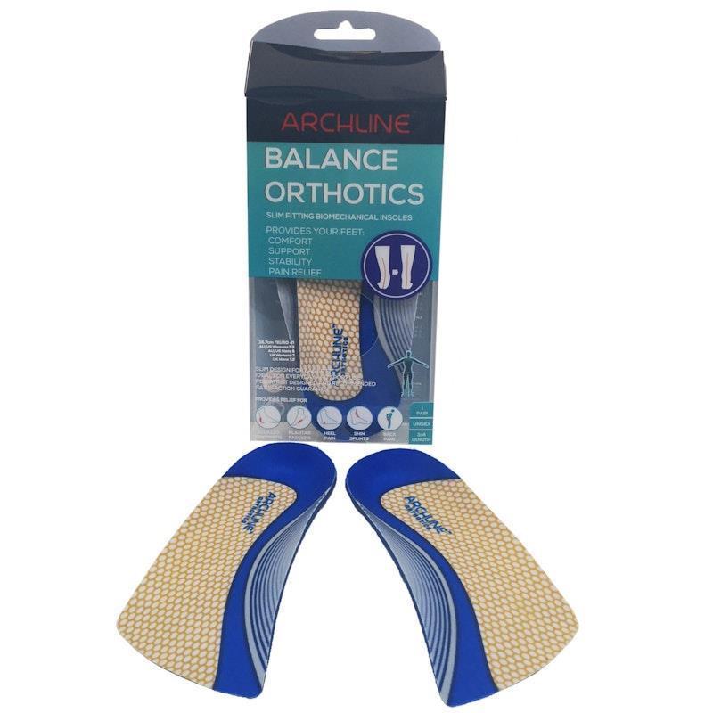 Archline 3/4 Slim Orthotics Plantar Fasciitis Insoles Balance Support Relief Euro Size 41