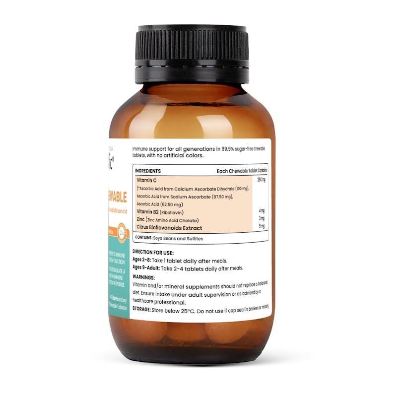 Purityfic Daily Fit Chewable_Vitamin C + Zinc + Bioflavonoids Immune Health 1Unit