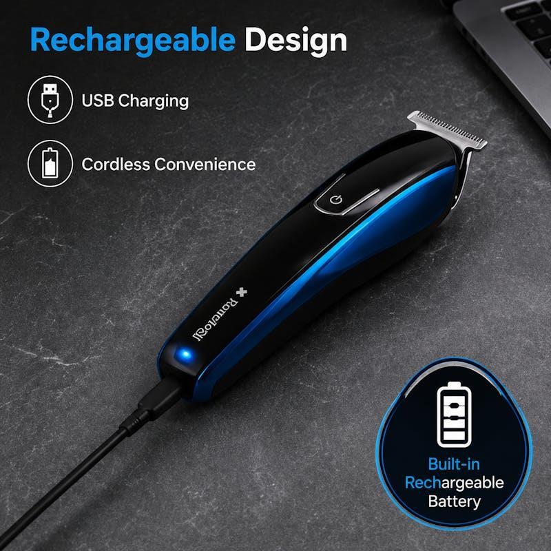 Remology 5-in-1 Rechargeable Grooming Kit for Men with Hair Trimmer & Shaver One Size