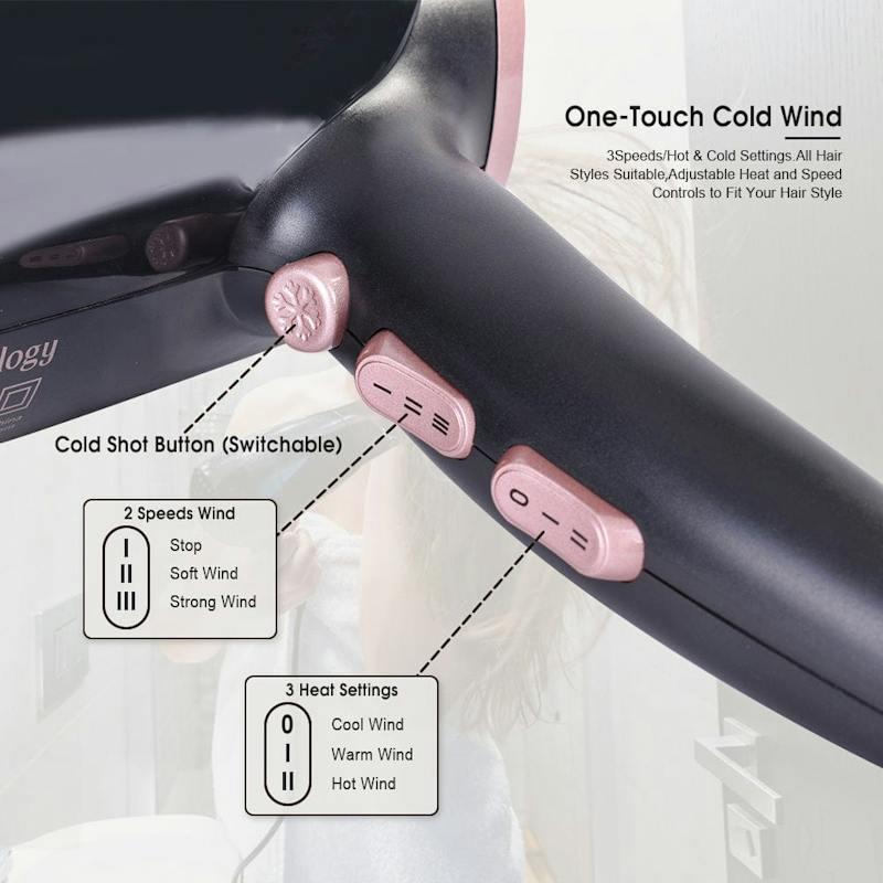  Remology Evoke 2000W Professional Ionic Salon Hair Dryer with Cool Shot
