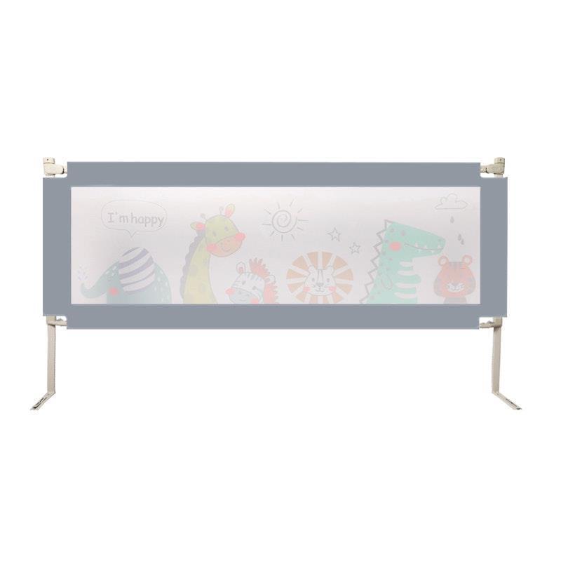 BoPeep Kids Baby Safety Bed Rail Guard Adjustable Folding Child Toddler Grey Small