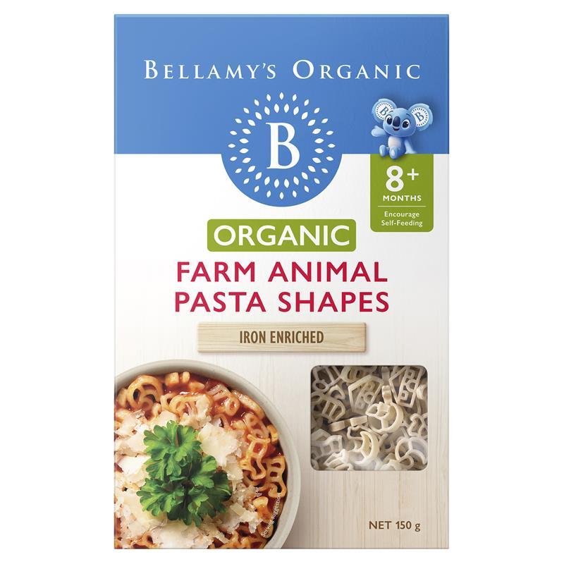 Bellamys Organic Farm Animal Pasta Shapes 150g
