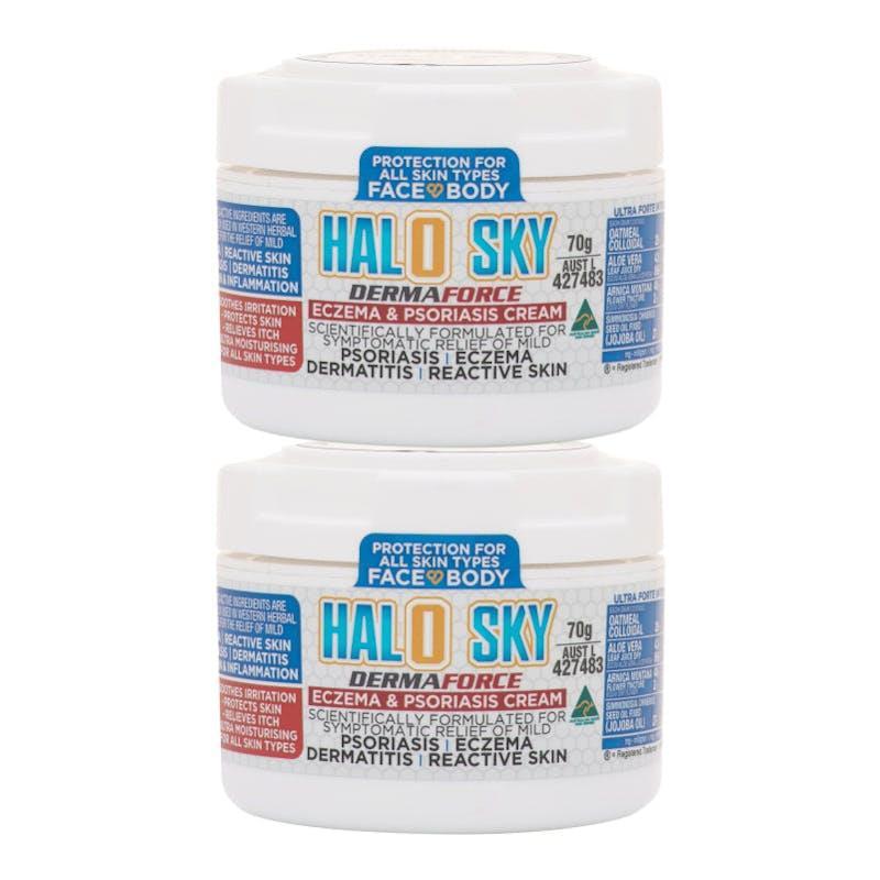 Athelite Halo Sky Derma Force Eczema & Psoriasis Cream 70g 2Pack