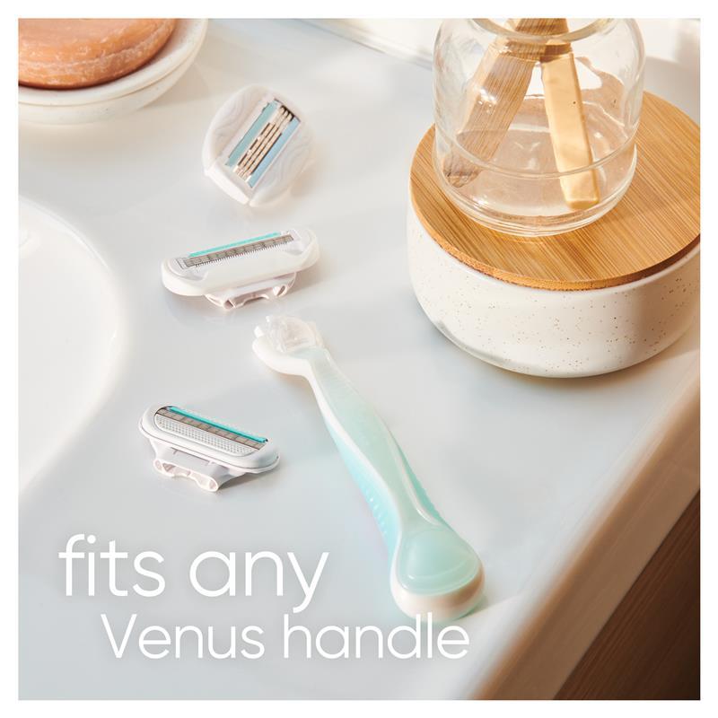 Gillette Venus Extra Smooth Sensitive Razor Handle + 4 Blades