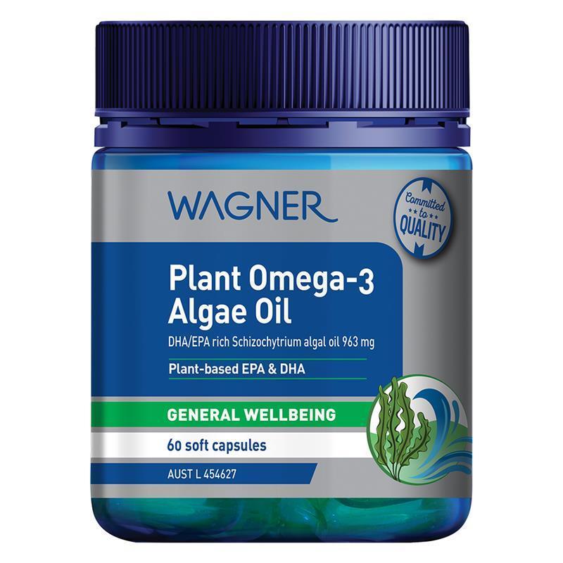 Wagner Plant Omega-3 Algae Oil 60 Capsules