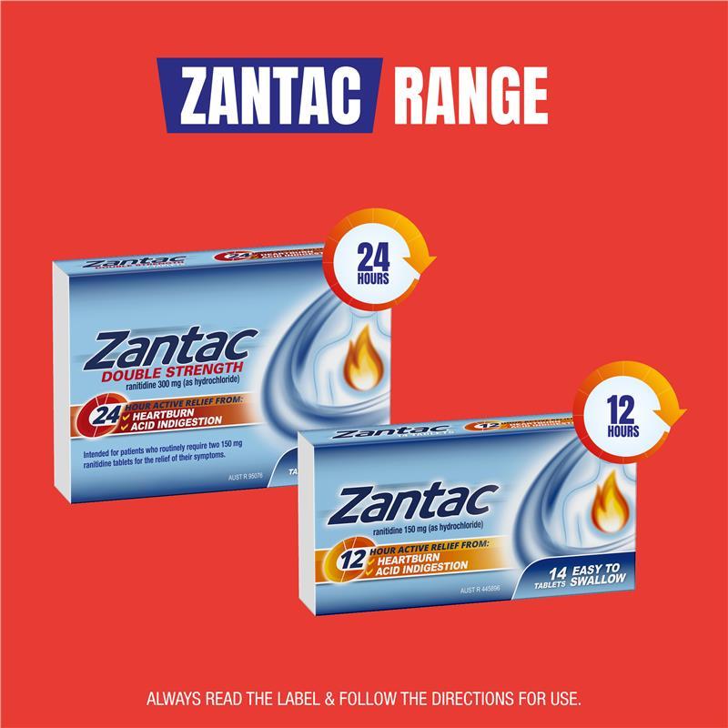 Zantac 12 Hour 150mg 28 Tablets