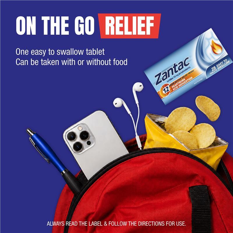 Zantac 12 Hour 150mg 28 Tablets