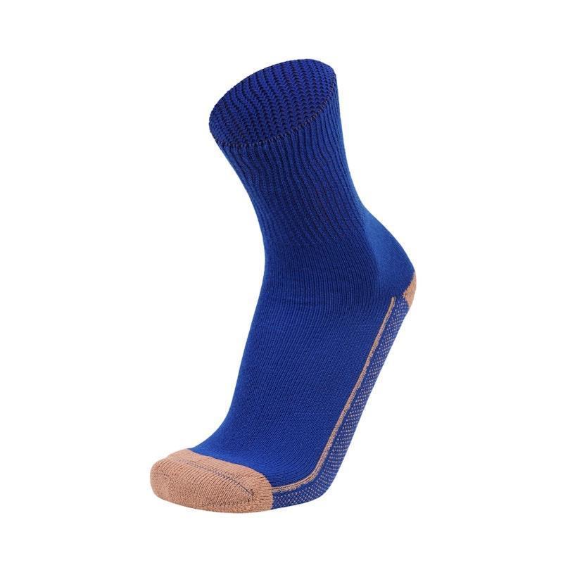 Glucology Copper Based Loose Top Classic Socks 2 Pairs Blue Small