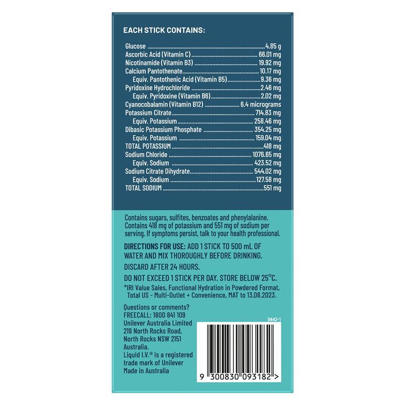 Liquid IV Hydration Tropical Punch 10 Sachets