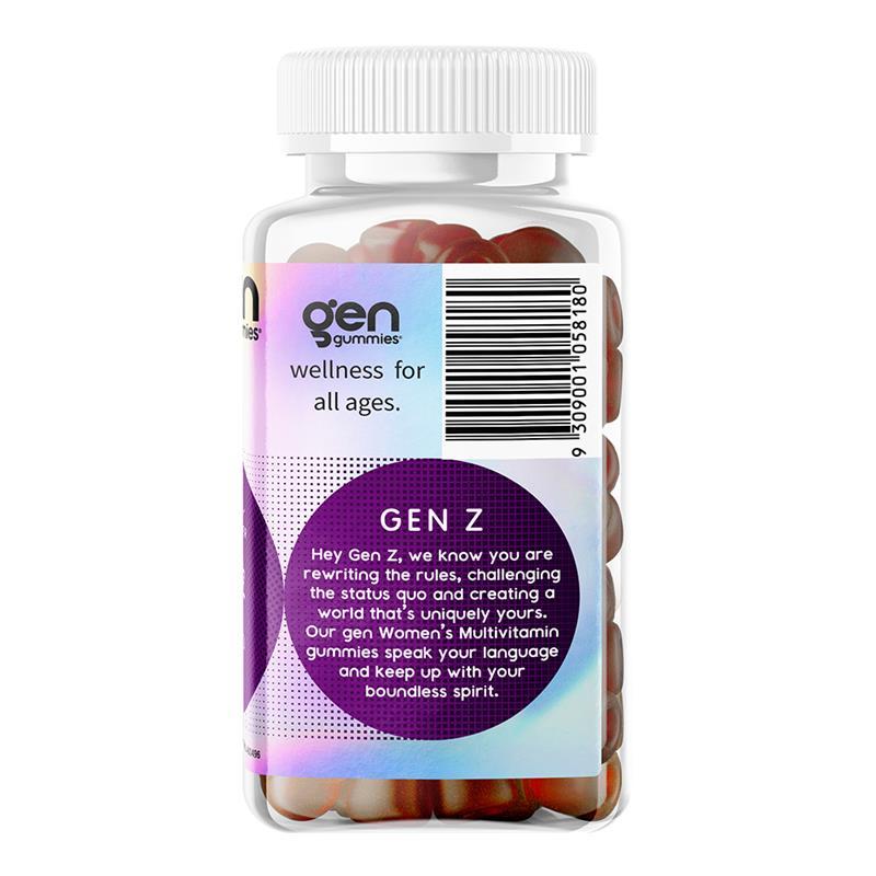 GEN Z Gummies Women's Multivitamin Kiwi Strawberry 60 Pack