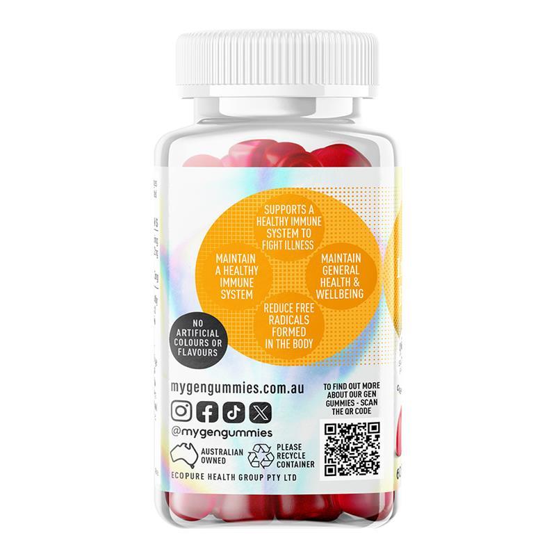GEN Alpha Gummies Kid's Immunity Boost Raspberry 60 Pack