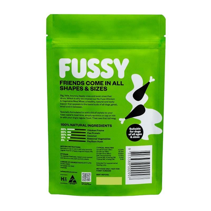 No Fuss Chook & Vegetables Meal Mixer Dog Food 60g