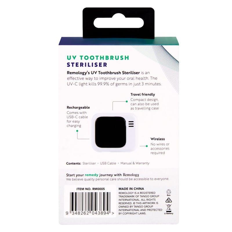 Remology Rechargeable UV Toothbrush Sterilizer Pack
