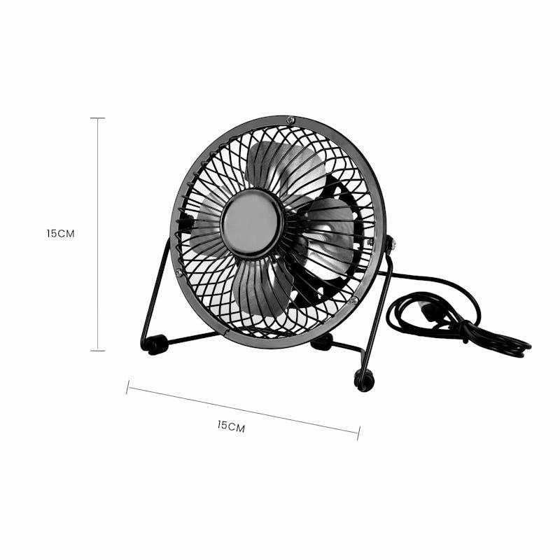 Living Today Mini USB Desk Fan Portable Personal Cooling Fan 360 Degree Adjustable Head Home Office Travel 1Unit