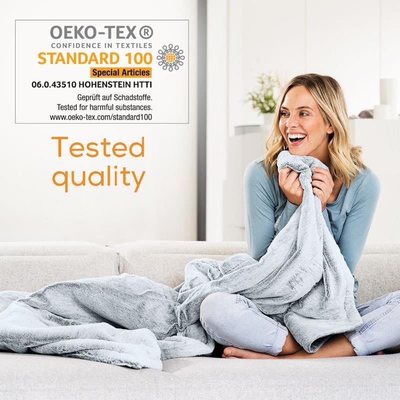 Beurer HD75G Super Cosy Heated Throw - Charcoal Grey One Size
