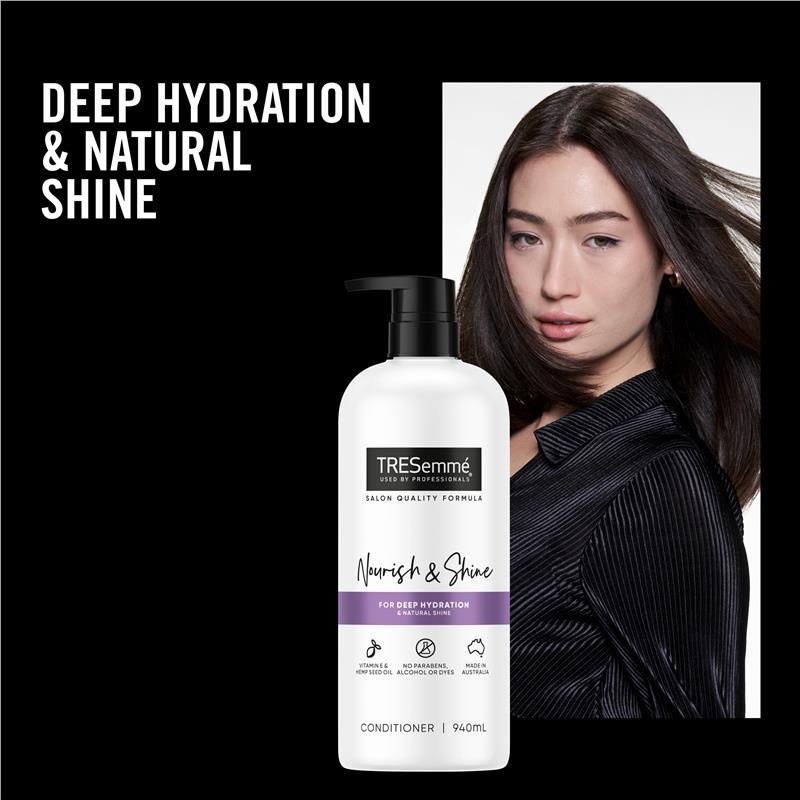 buy-tresemme-conditioner-nourish-shine-940ml-online-at-chemist-warehouse