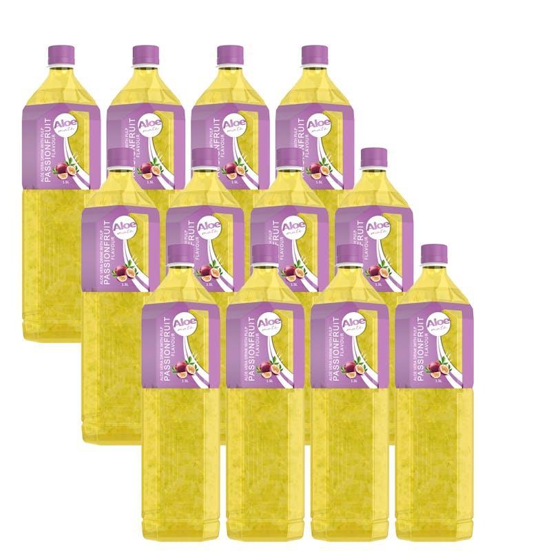 Aloe Mate Aloe Vera 1.5L Passion Fruit 12Pack