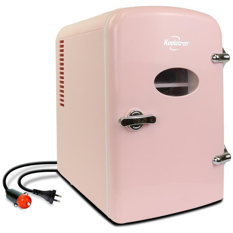 Koolatron Portable Mini Fridge Pink 4 Litre