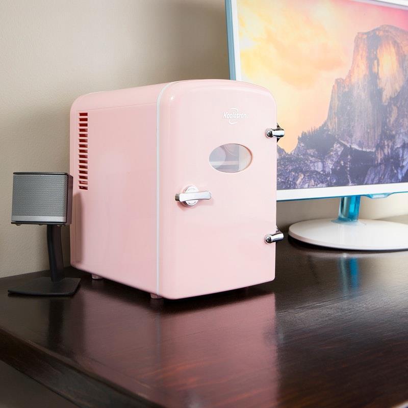 Koolatron Portable Mini Fridge Pink 4 Litre