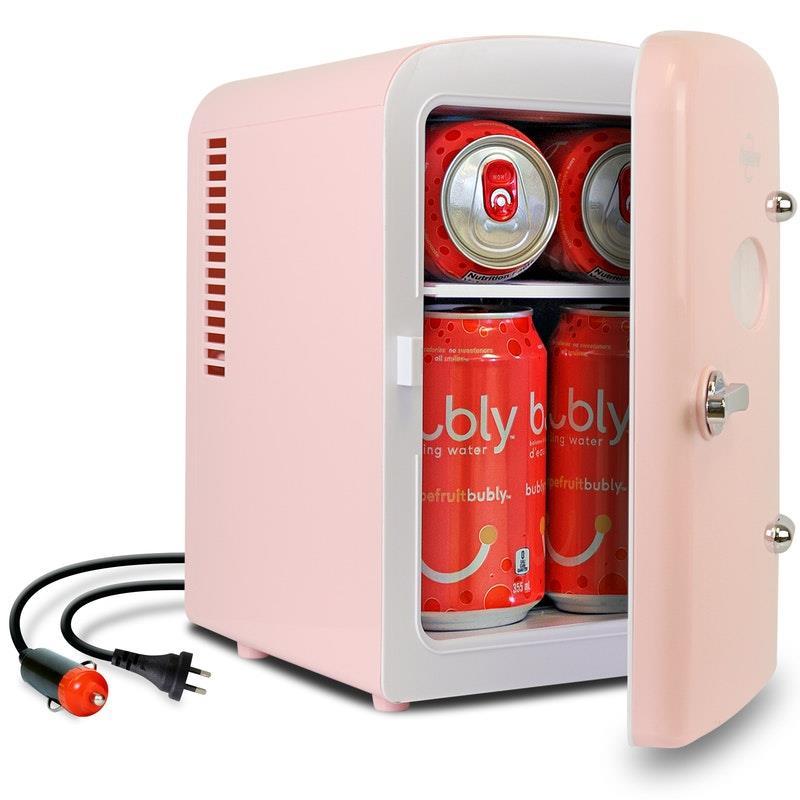Koolatron Portable Mini Fridge Pink 4 Litre