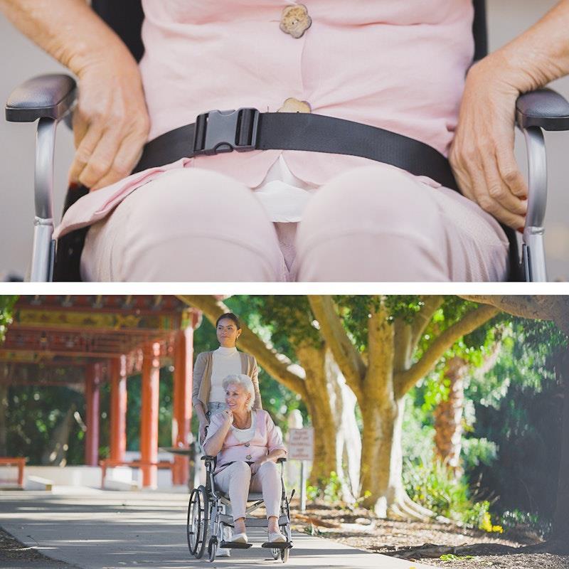 Equipmed Folding Aluminium Wheelchair Grey & Black
