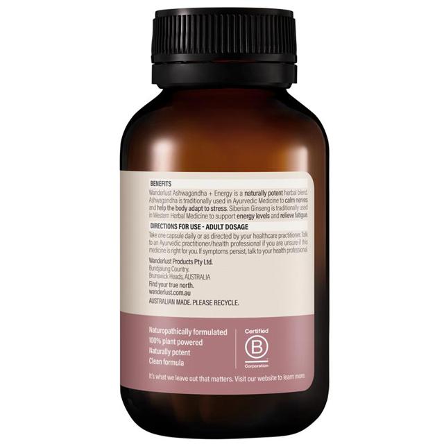 Wanderlust Berberine + Ashwagandha 120 Capsules